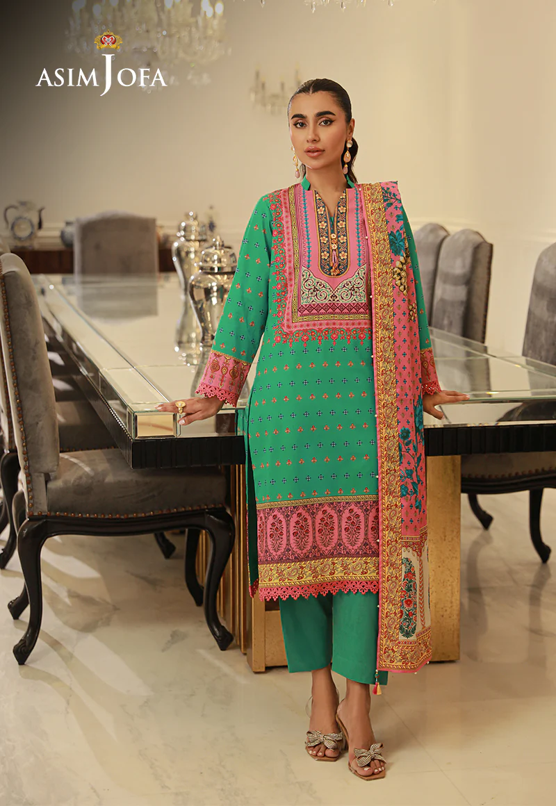 Asim Jofa 3Pc Digital Printed Lawn Collections Vol # 04