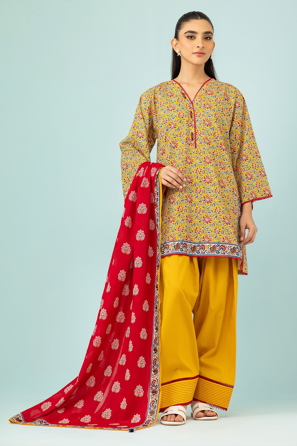 Orient Classic 3 Piece Printed Lawn