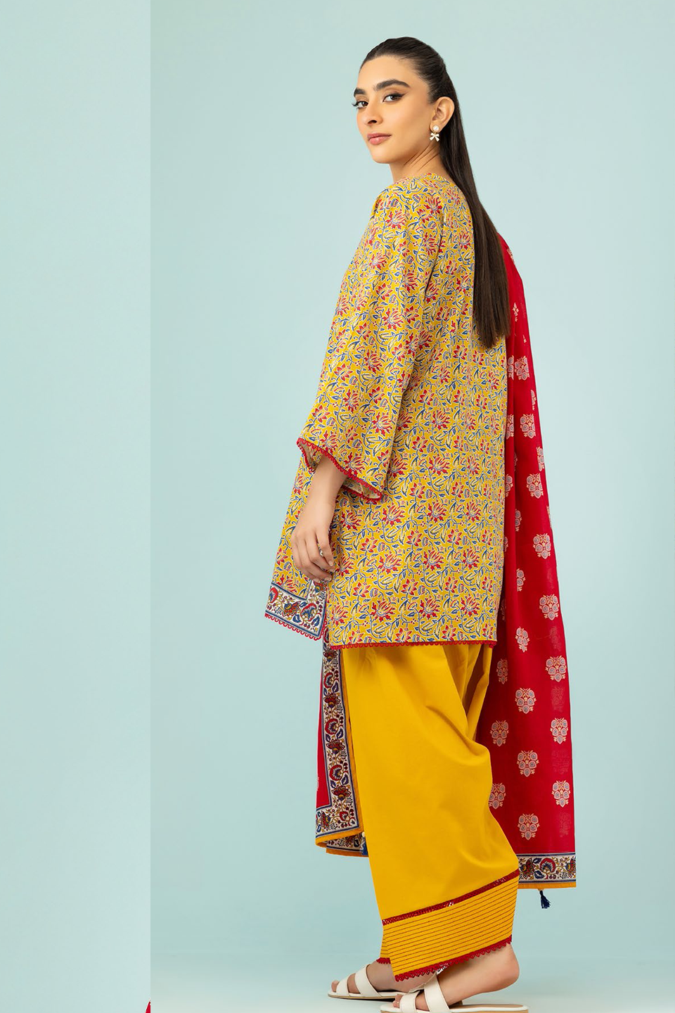 Orient Classic 3 Piece Printed Lawn