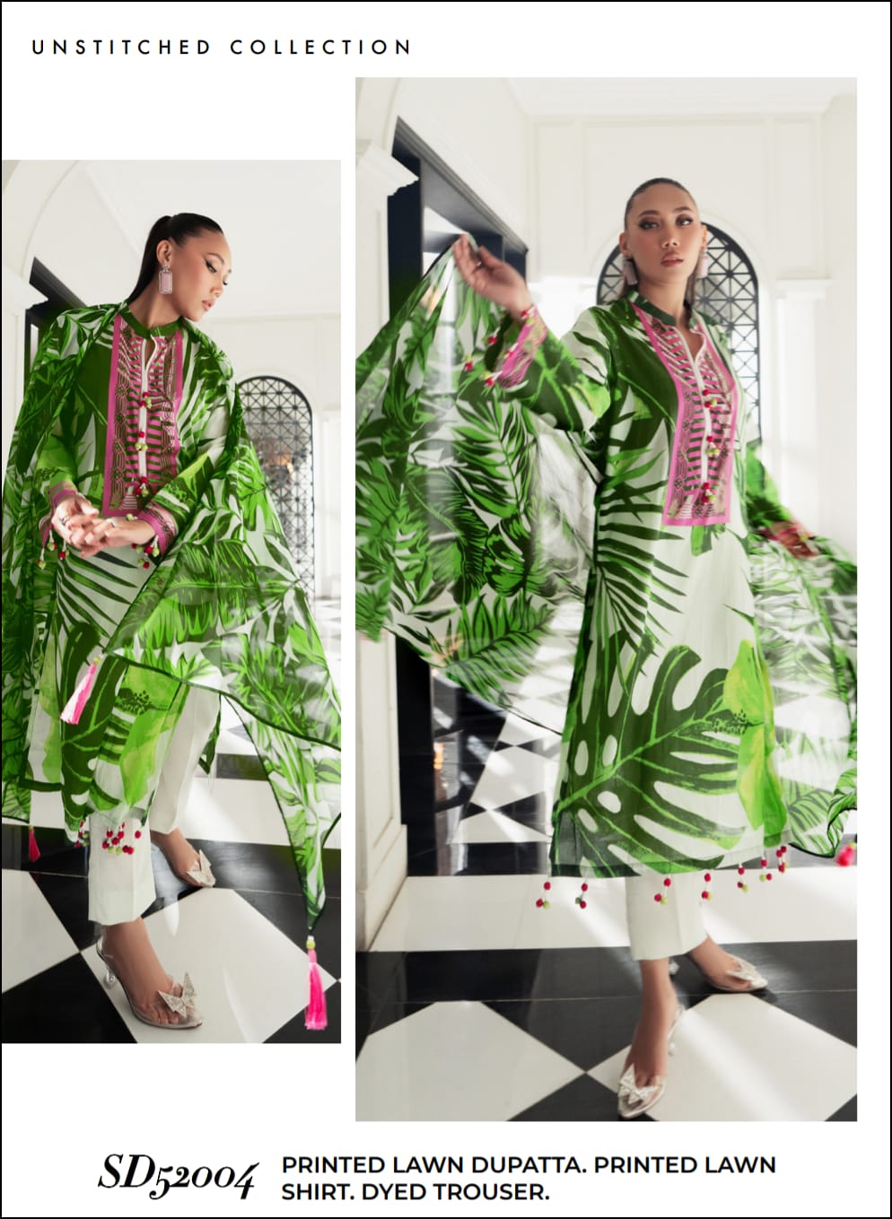 Gul Ahmed 3pc Vital Lawn Collections