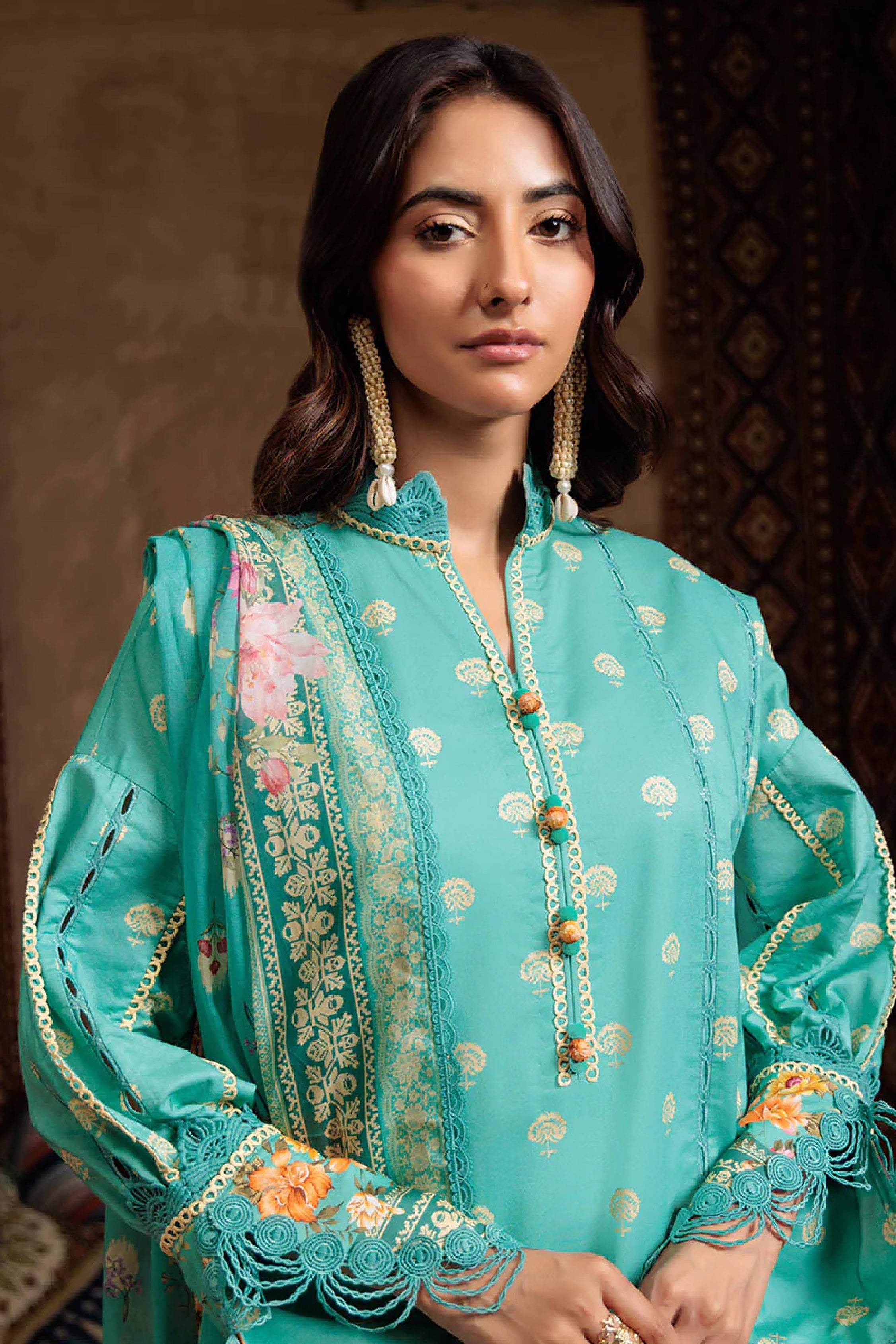 Bohemian 3pc Digital Printed Lawn Suite Collections