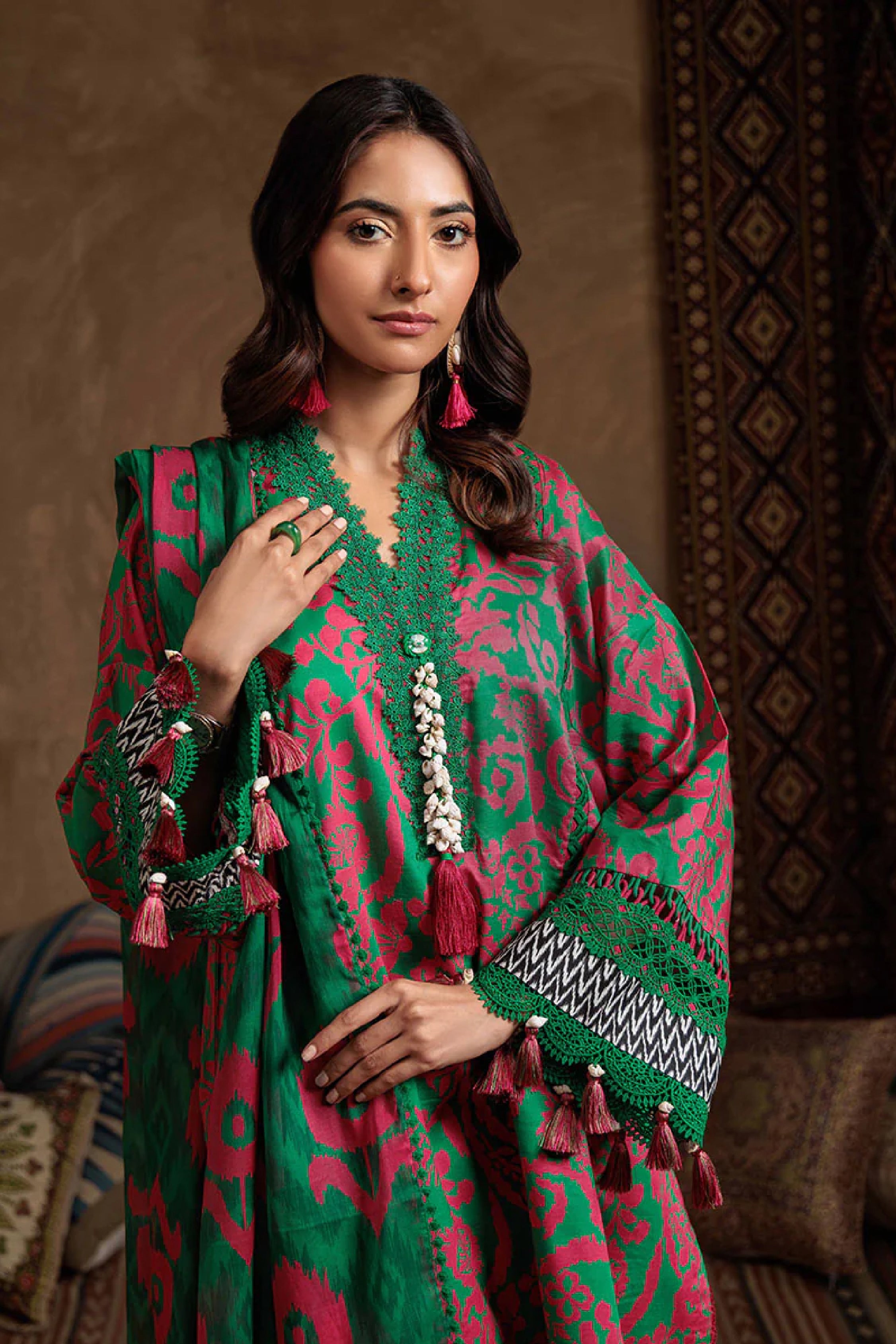 Bohemian 3pc Digital Printed Lawn Suite Collections