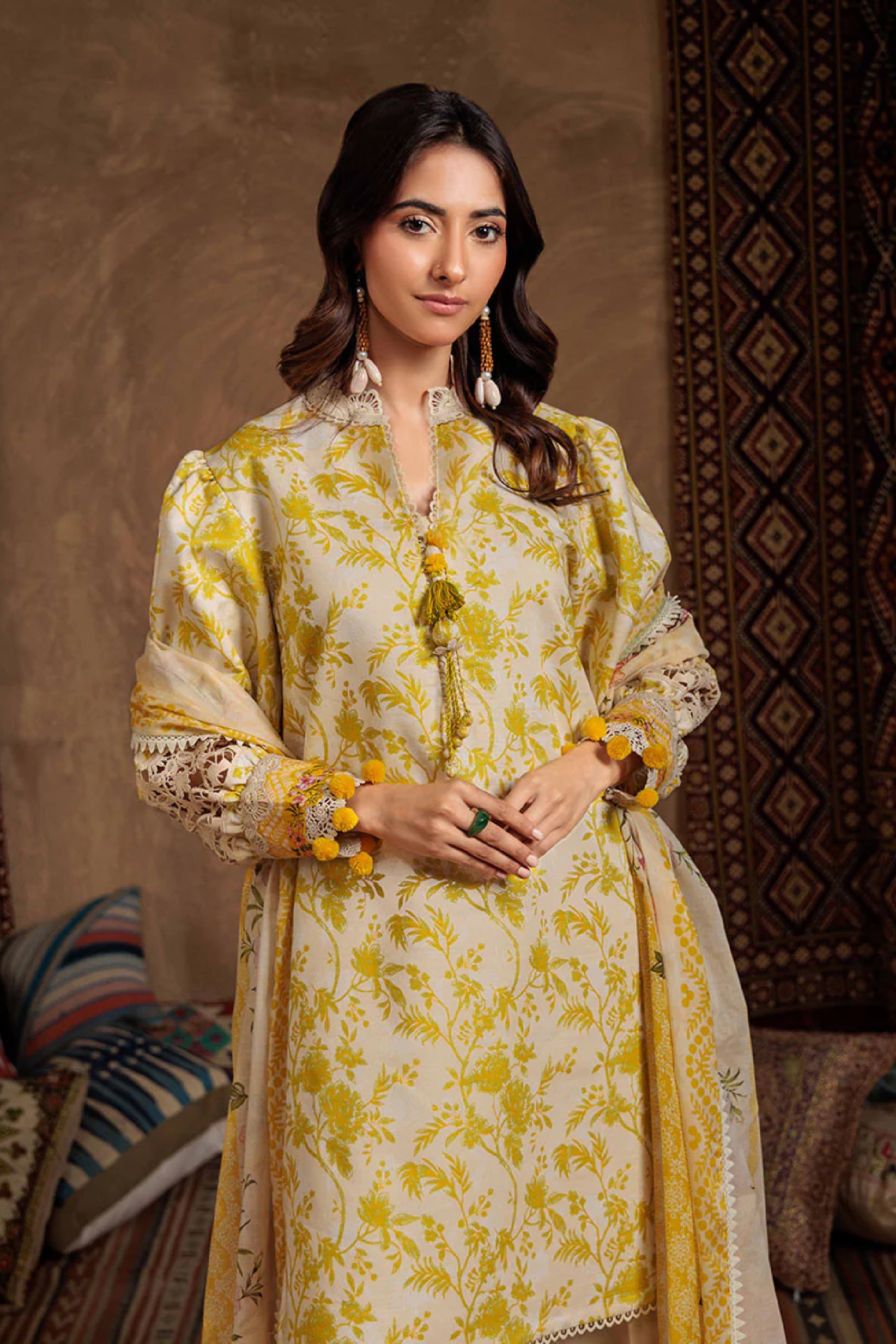 Bohemian 3pc Digital Printed Lawn Suite Collections