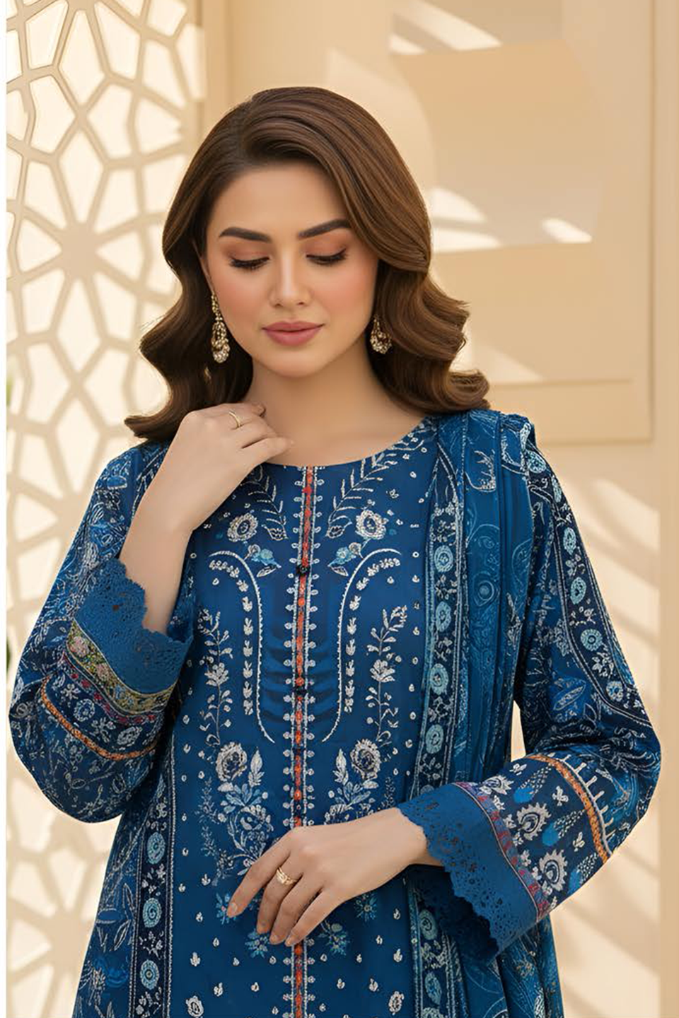 Noor Jahan By BinNoor Fab Printed Lawn 3Pcs