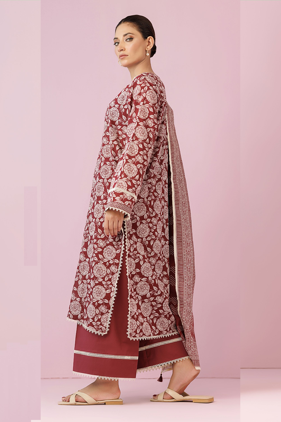 Orient Classic 3 Piece Printed Lawn