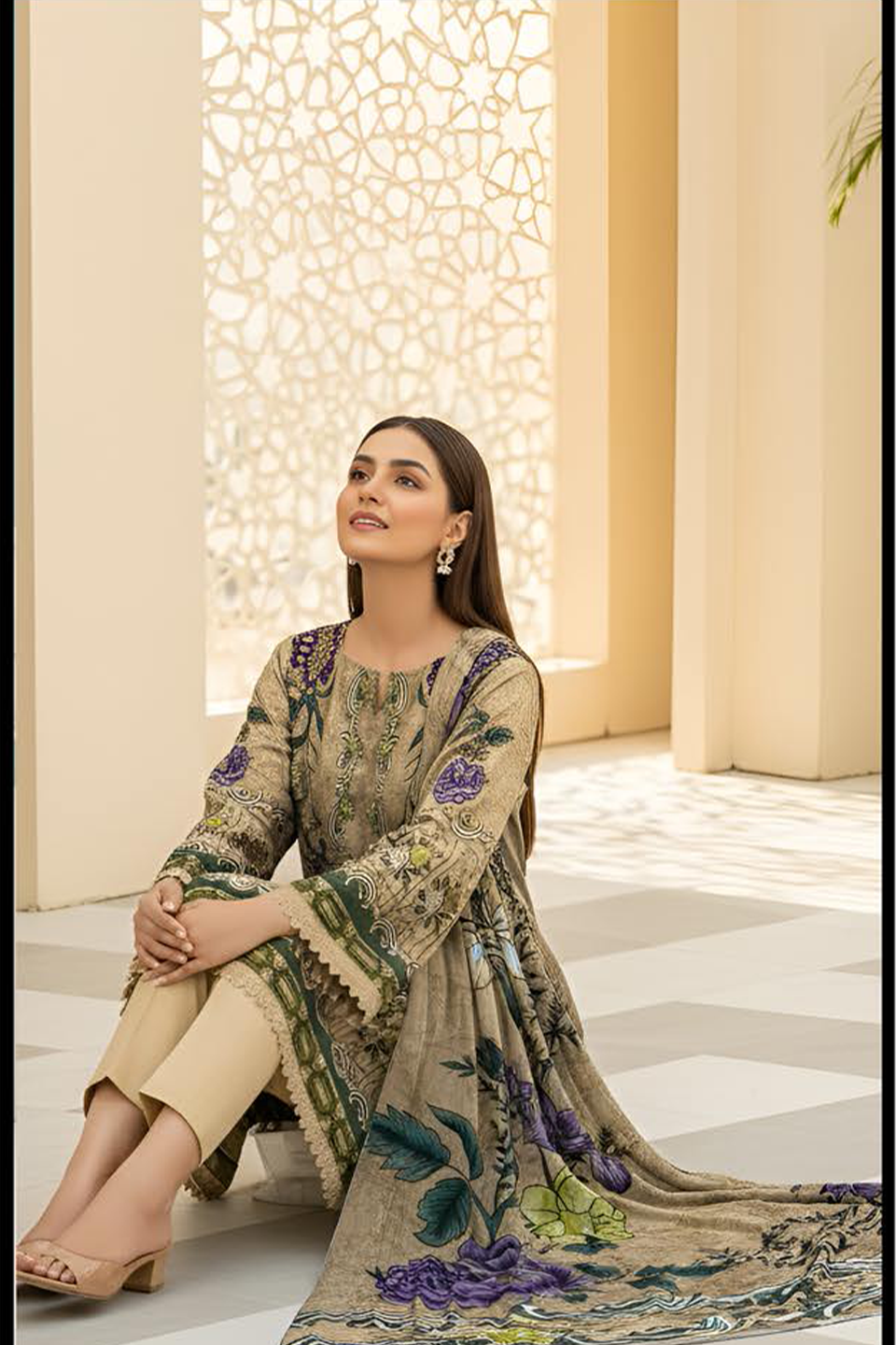 Noor Jahan By BinNoor Fab Printed Lawn 3Pc