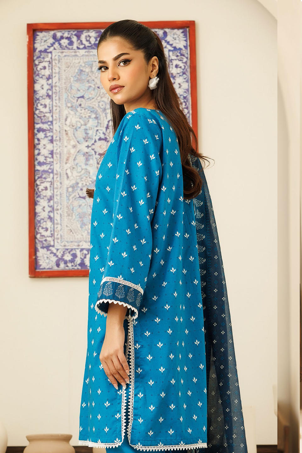 Orient Classic 3 Piece Printed Lawn