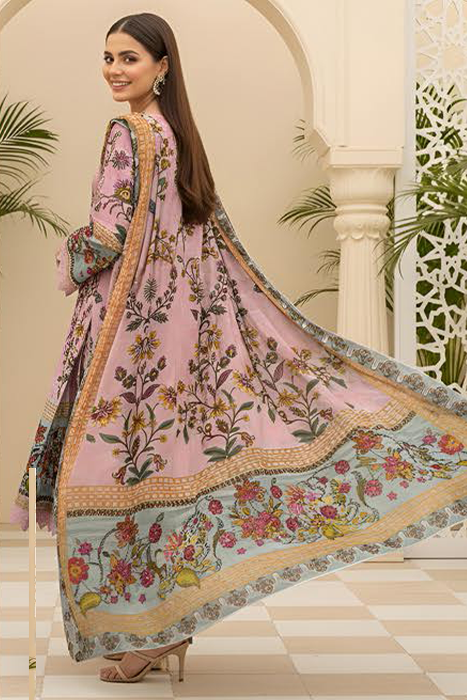 Noor Jahan By BinNoor Fab Printed Lawn 3Pcs