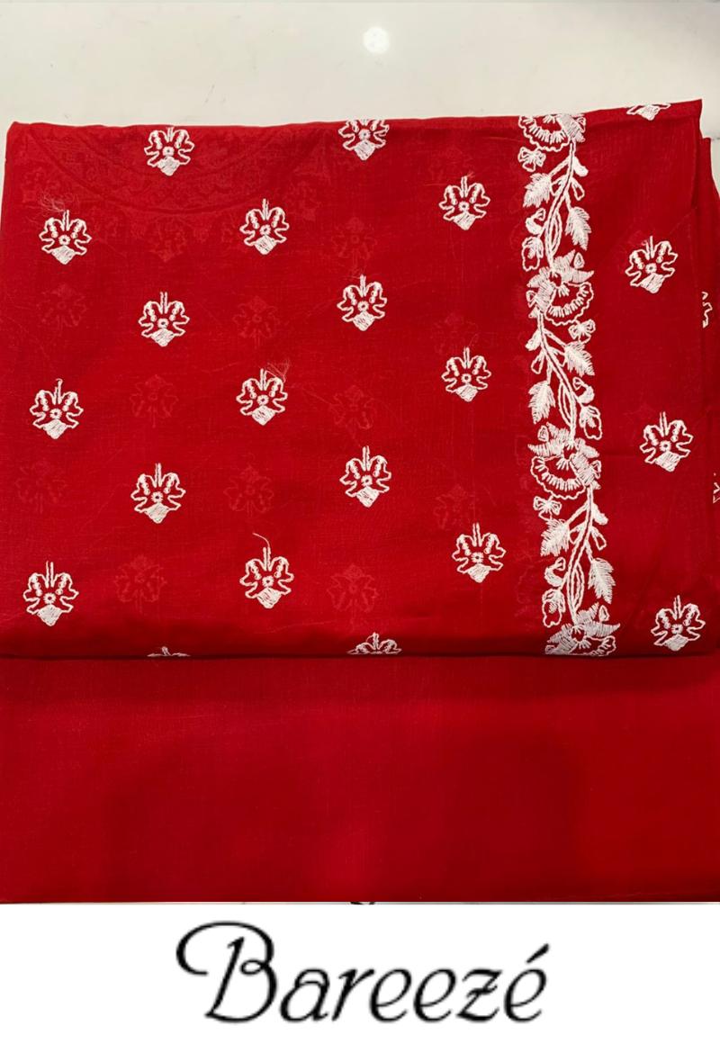 Bareeze 2PC Embroidery Lawn Unstitched Suites