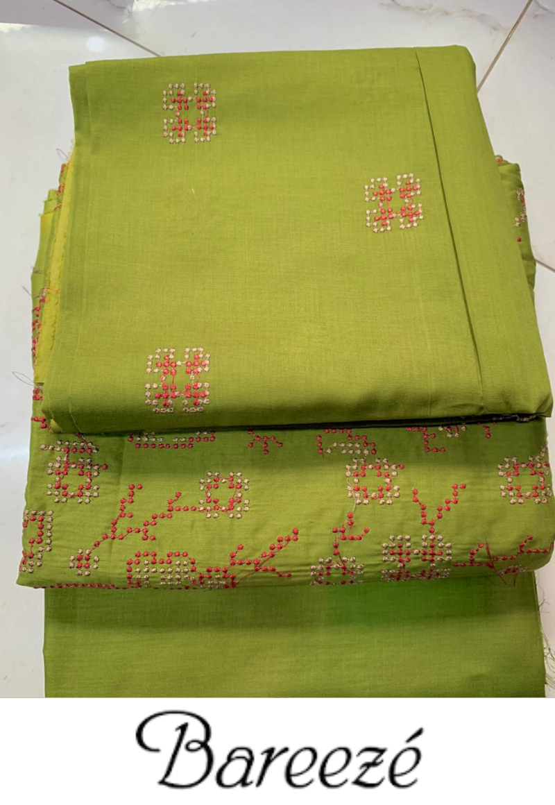 Bareeze 2PC Embroidery Lawn Unstitched Suites