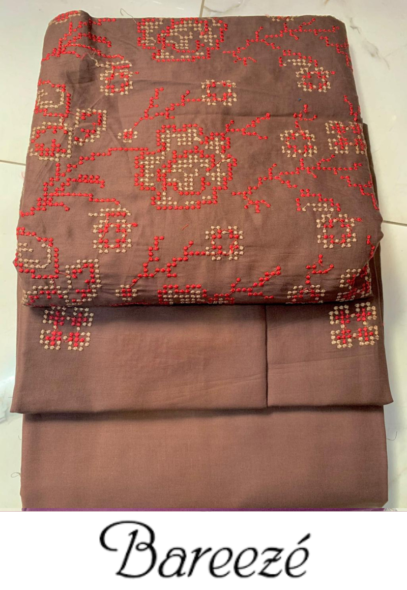 Bareeze 2PC Embroidery Lawn Unstitched Suites