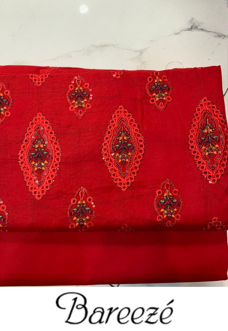 Bareeze 2PC Embroidery Lawn Unstitched Suites