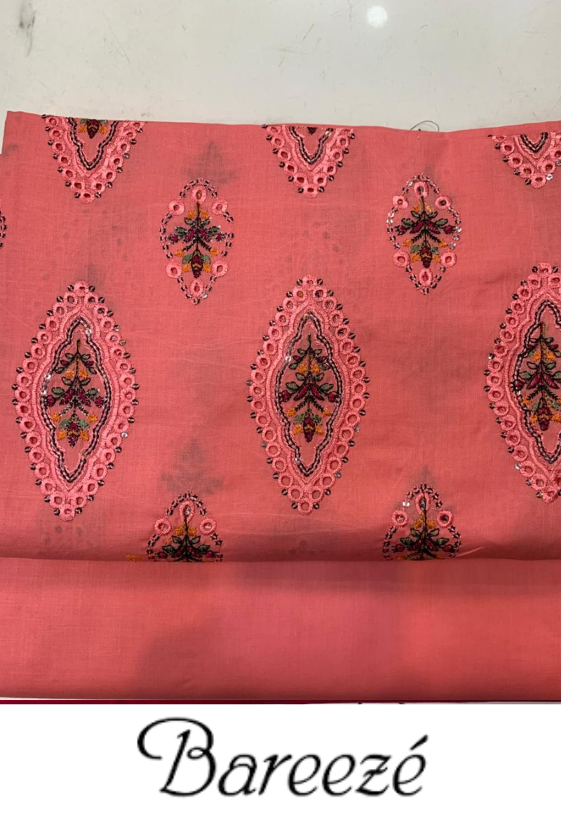 Bareeze 2PC Embroidery Lawn Unstitched Suites