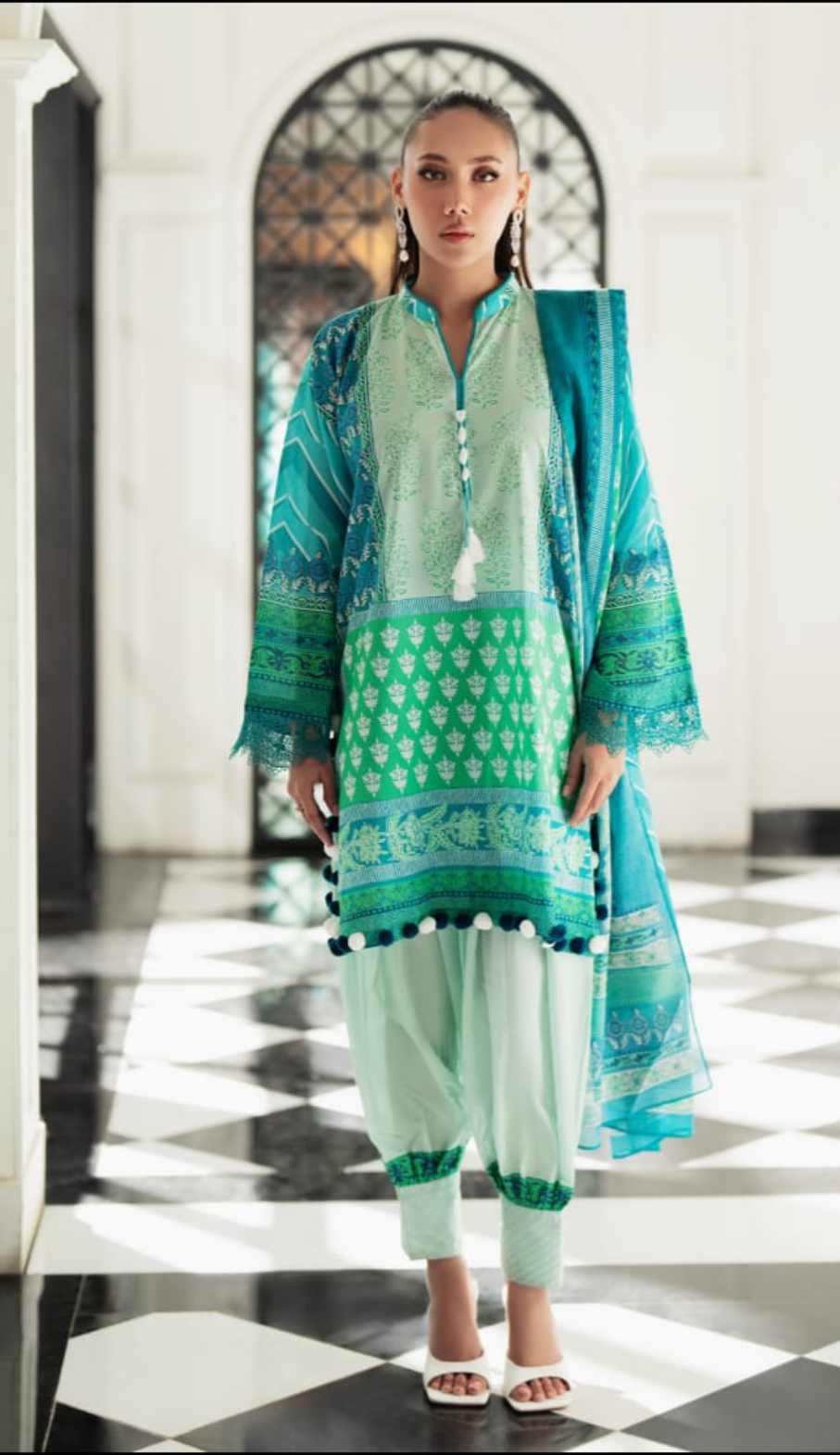 Gul Ahmed 3pc Vital Lawn Collections