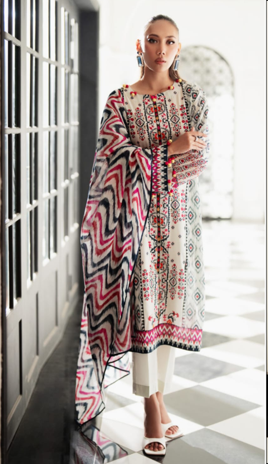 Gul Ahmed 3pc Vital Lawn Collections