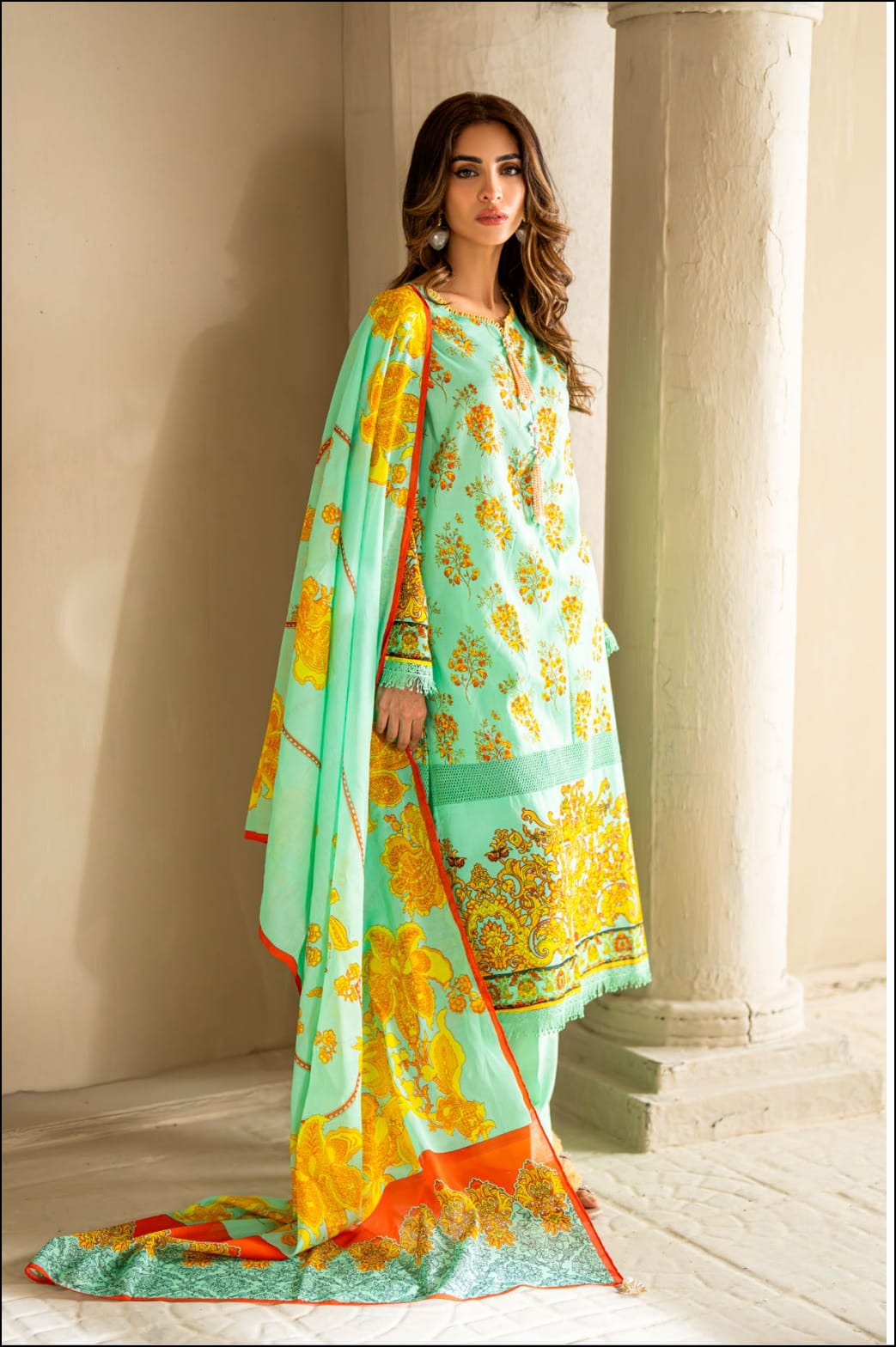 Gul Ahmed 3pc Vital Lawn Collections