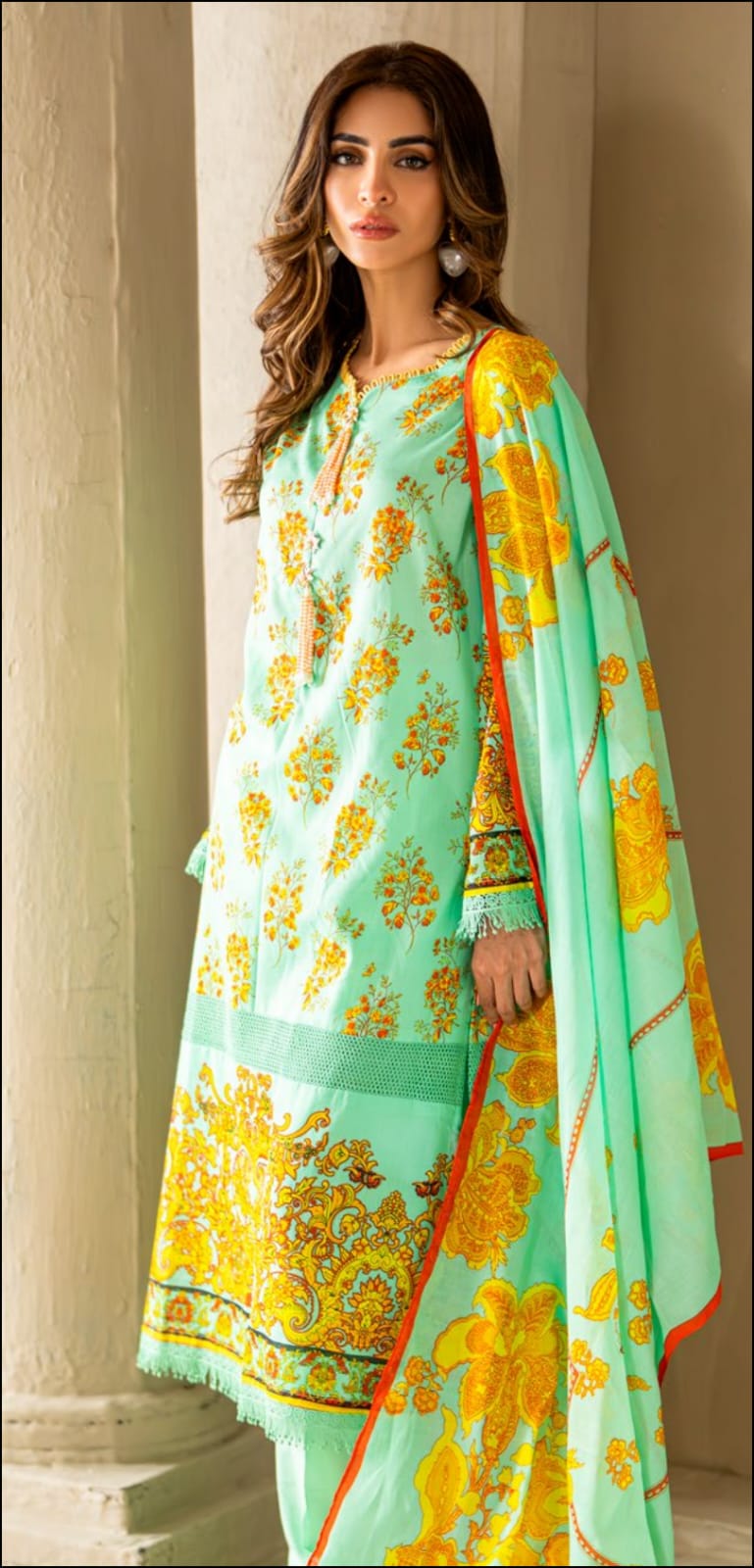 Gul Ahmed 3pc Vital Lawn Collections
