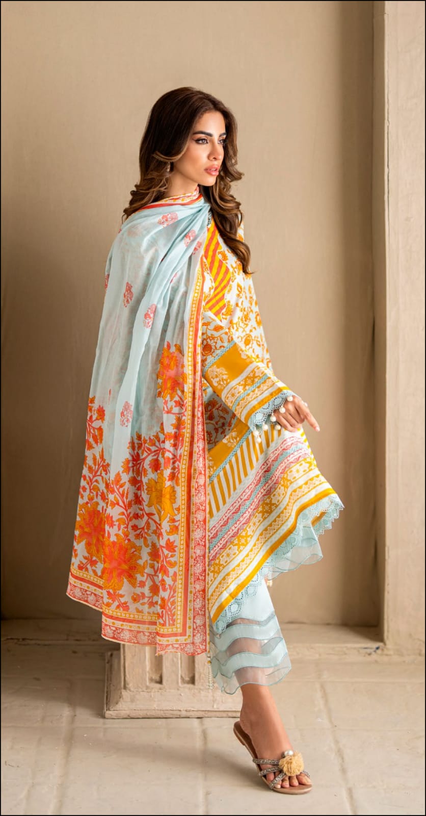 Gul Ahmed 3pc Vital Lawn Collections