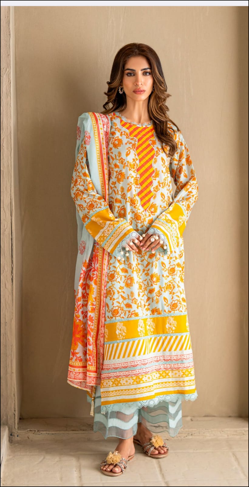 Gul Ahmed 3pc Vital Lawn Collections