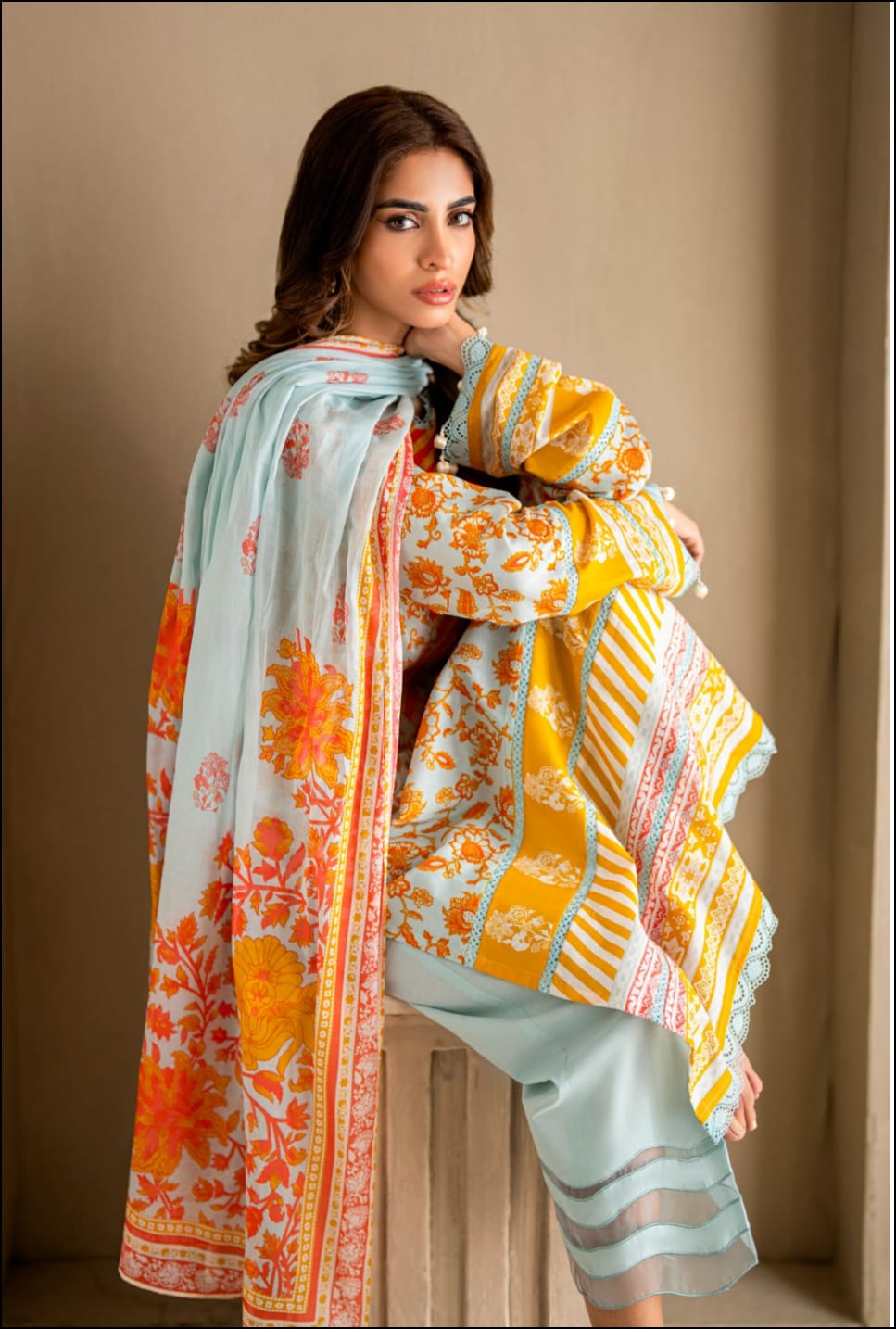 Gul Ahmed 3pc Vital Lawn Collections