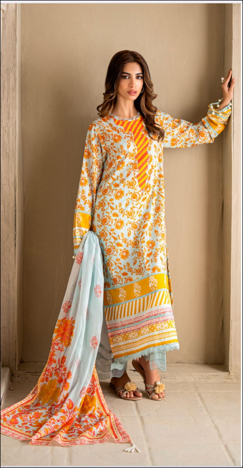 Gul Ahmed 3pc Vital Lawn Collections