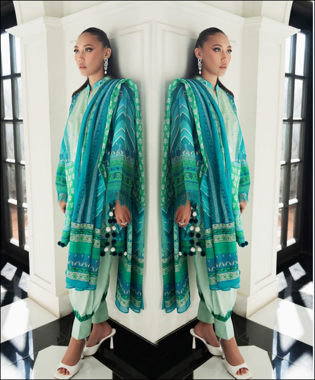 Gul Ahmed 3pc Vital Lawn Collections