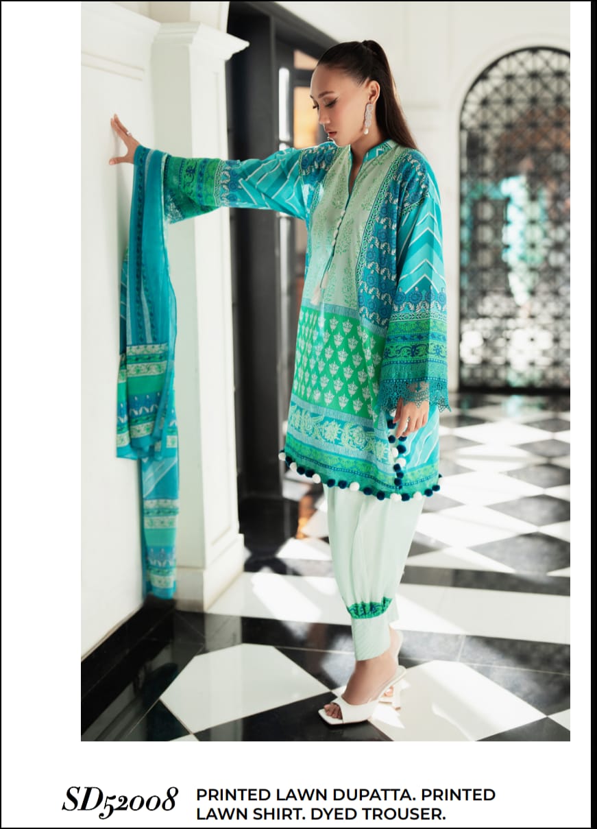 Gul Ahmed 3pc Vital Lawn Collections