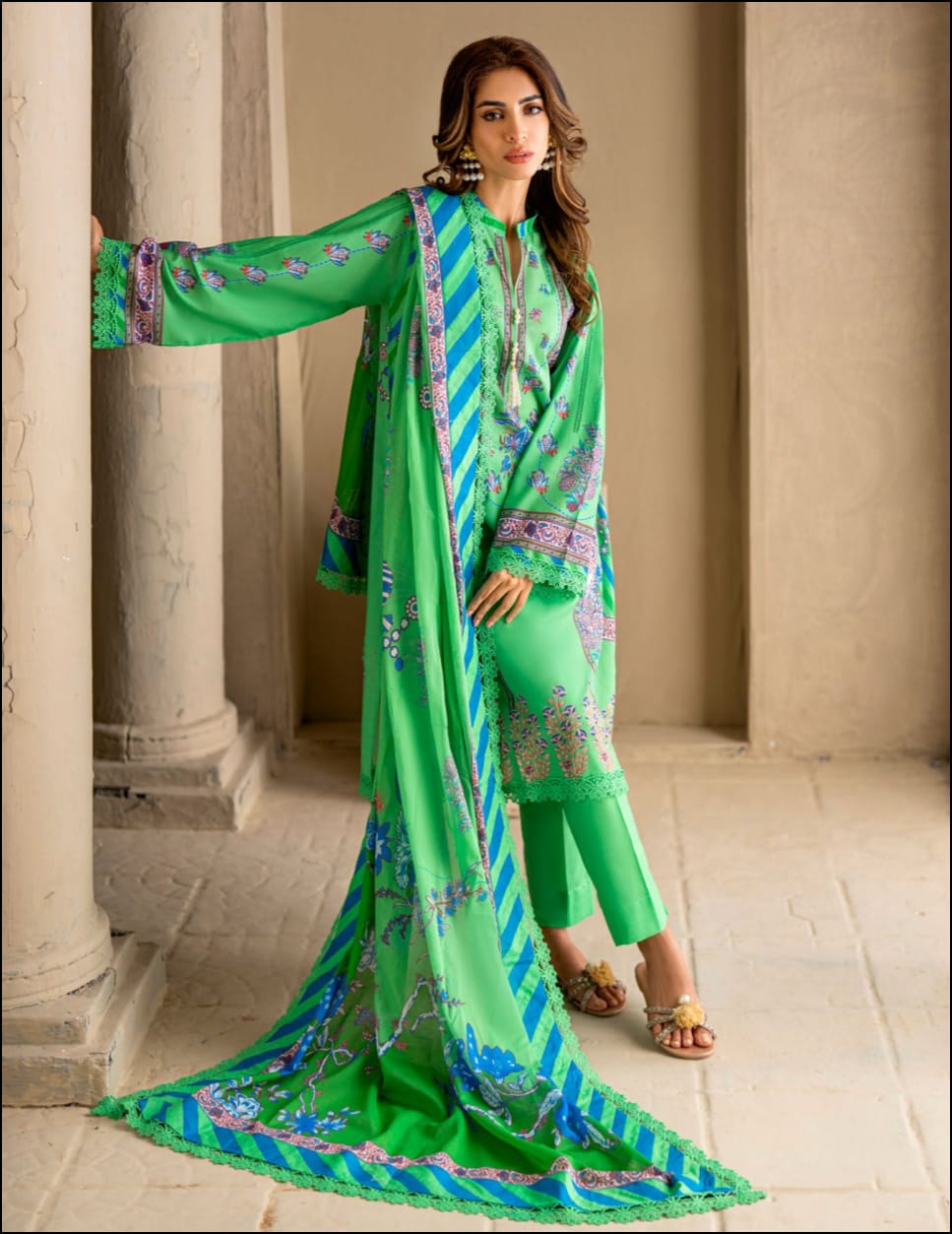 Gul Ahmed 3pc Vital Lawn Collections