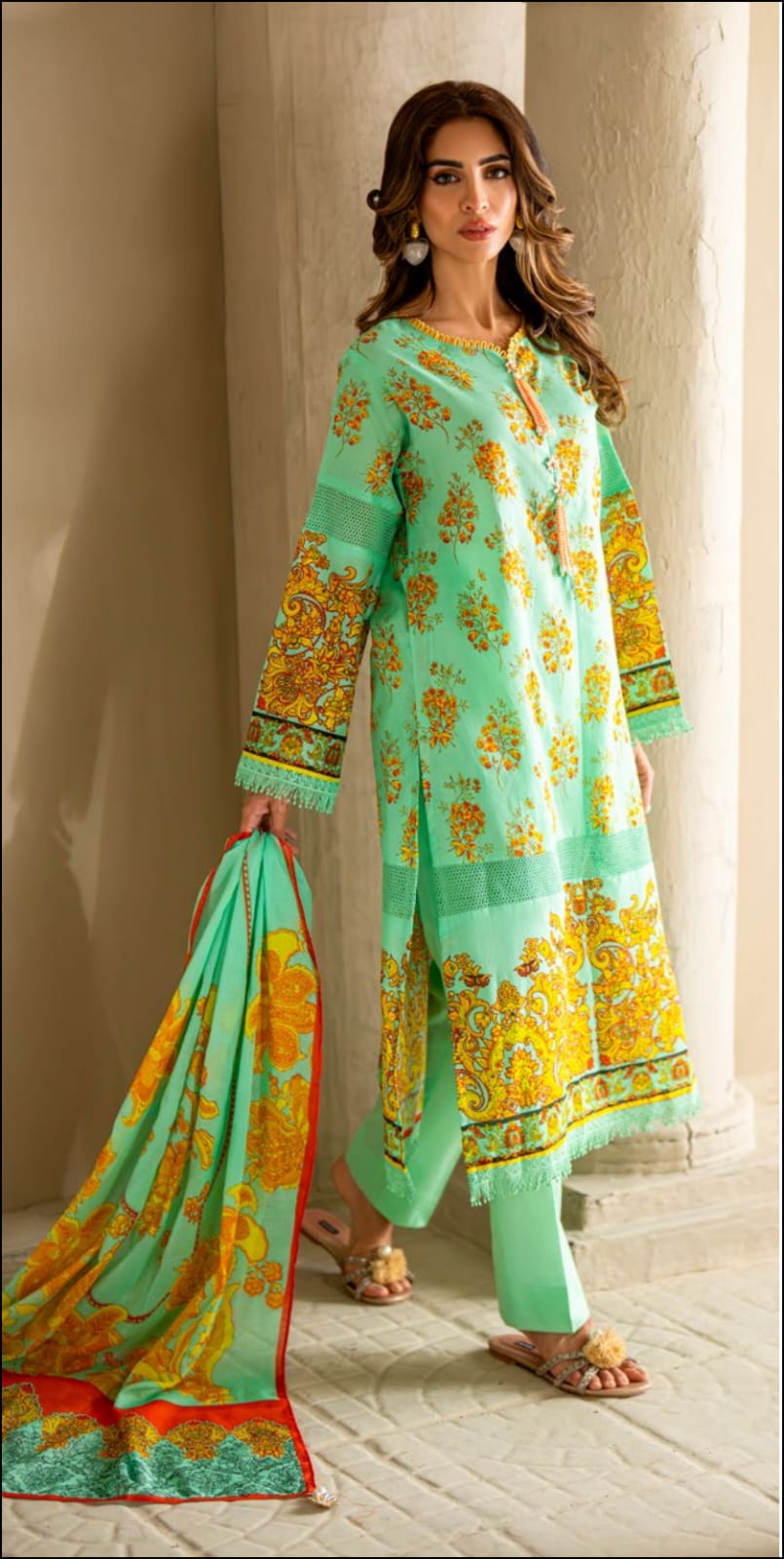 Gul Ahmed 3pc Vital Lawn Collections