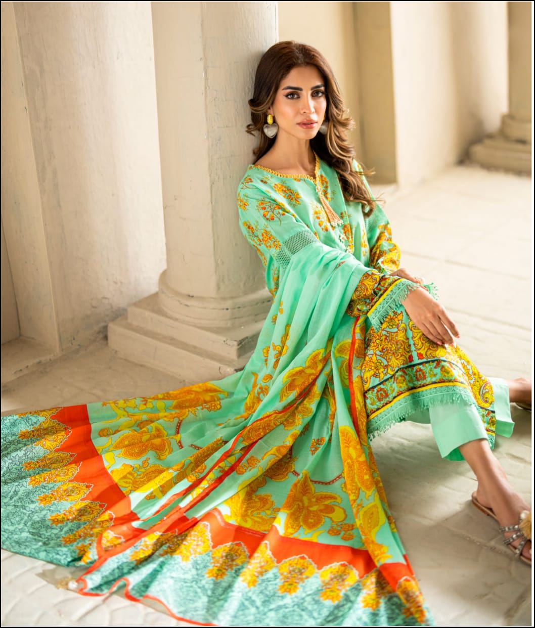 Gul Ahmed 3pc Vital Lawn Collections
